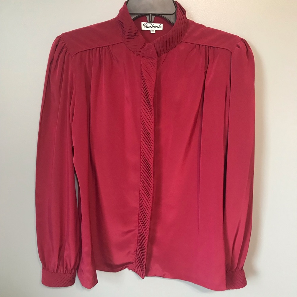 VINTAGE Red Blouse